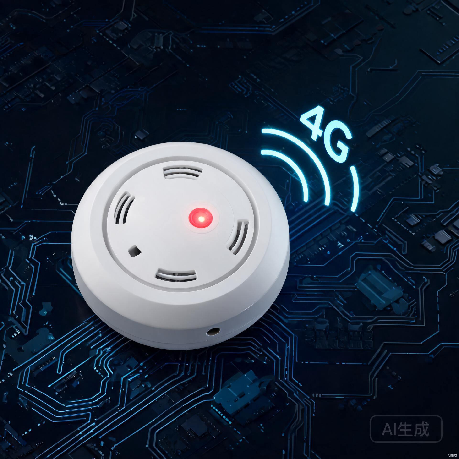 4G弱光光能无线烟感